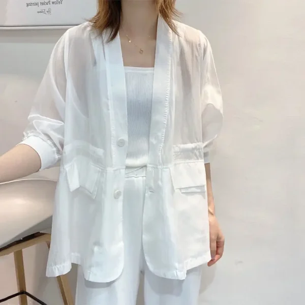 Seven Quarter Sleeve Breathable Sunscreen Shirt