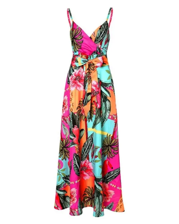 Dresses for Women 2023 Boho Tropical Print - Image 3