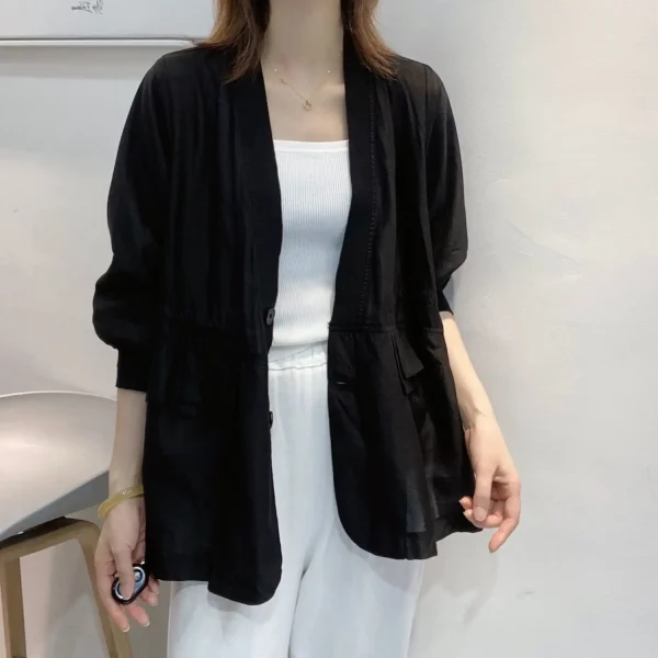 Seven Quarter Sleeve Breathable Sunscreen Shirt - Image 2