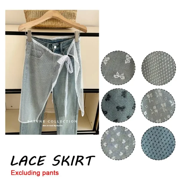 Girl Stacked Y2k Wrap Skirt - Image 3