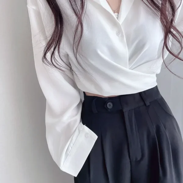 Summer Shirts Blouse for Women Long Sleeve Shirt - Image 6