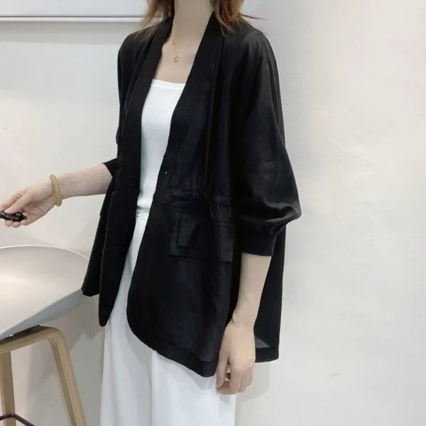 Seven Quarter Sleeve Breathable Sunscreen Shirt - Image 5