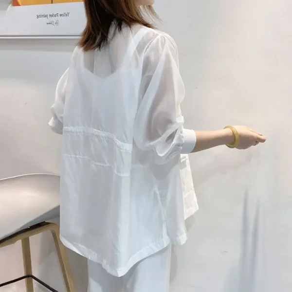 Seven Quarter Sleeve Breathable Sunscreen Shirt - Image 3