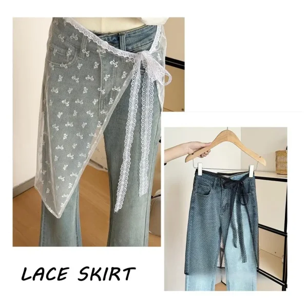 Girl Stacked Y2k Wrap Skirt - Image 2