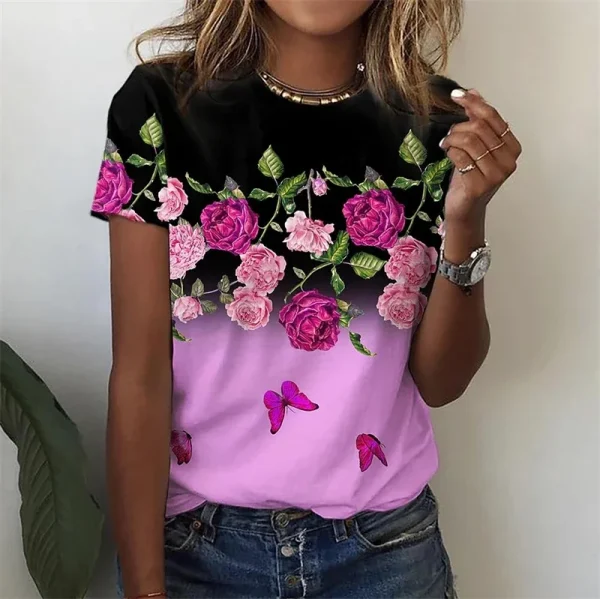 Summer Women's T-shirt Plus Size Tees
