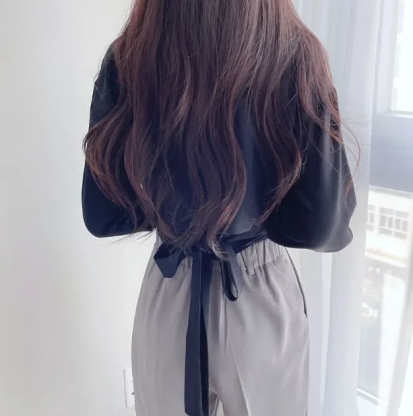 Summer Shirts Blouse for Women Long Sleeve Shirt - Image 3