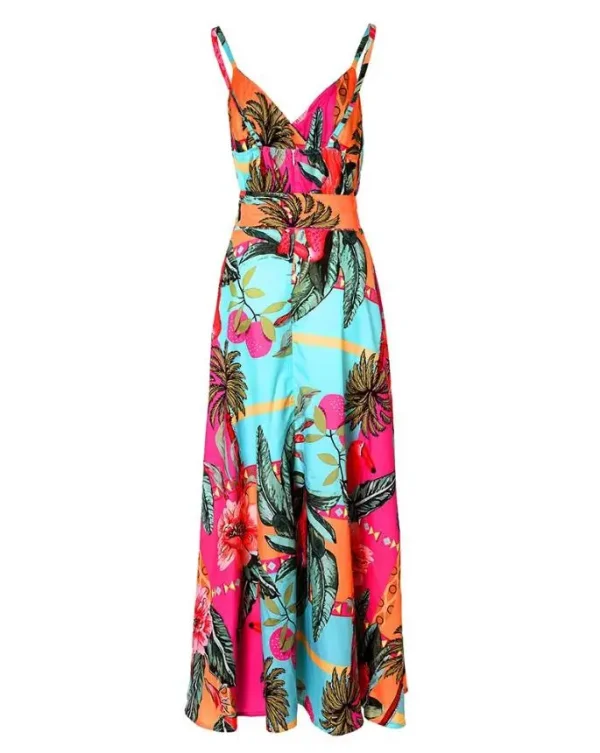 Dresses for Women 2023 Boho Tropical Print - Image 4