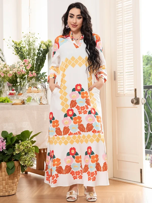 Long-Sleeved Midi Dress